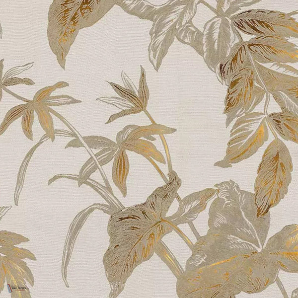 Textile Grove behang in Golden Beige van Tecnografica — kleurstaal