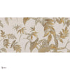 Textile Grove behang in Golden Beige van Tecnografica — volledig ontwerp