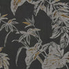Textile Grove behang in Golden Black van Tecnografica — kleurstaal