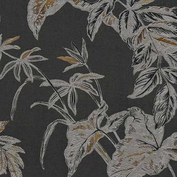 Textile Grove behang in Golden Black van Tecnografica — kleurstaal
