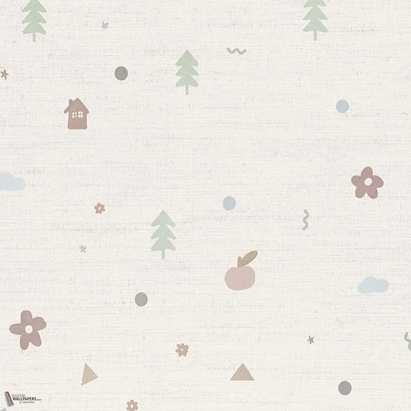 Tiny Tales wallpaper in Ivory by Tecnografica — colour swatch