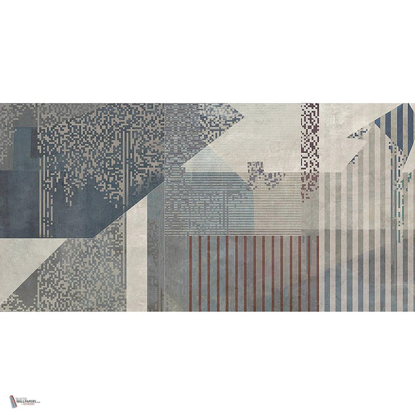 Tracks behang in Blue-Grey A van Tecnografica — volledig ontwerp