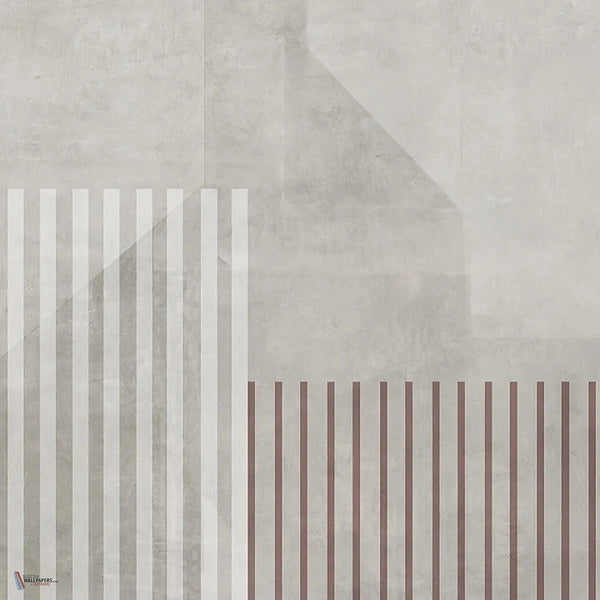 Tracks behang in White-Grey B van Tecnografica — kleurstaal