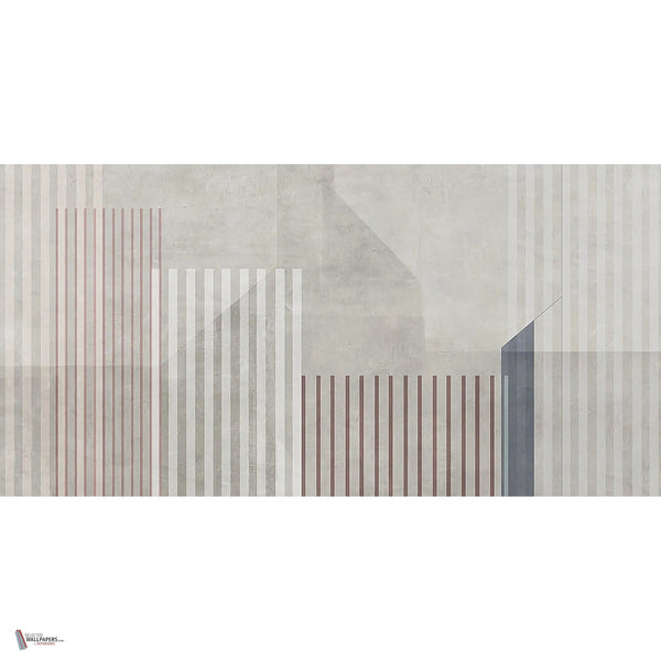 Tracks behang in White-Grey B van Tecnografica — volledig ontwerp