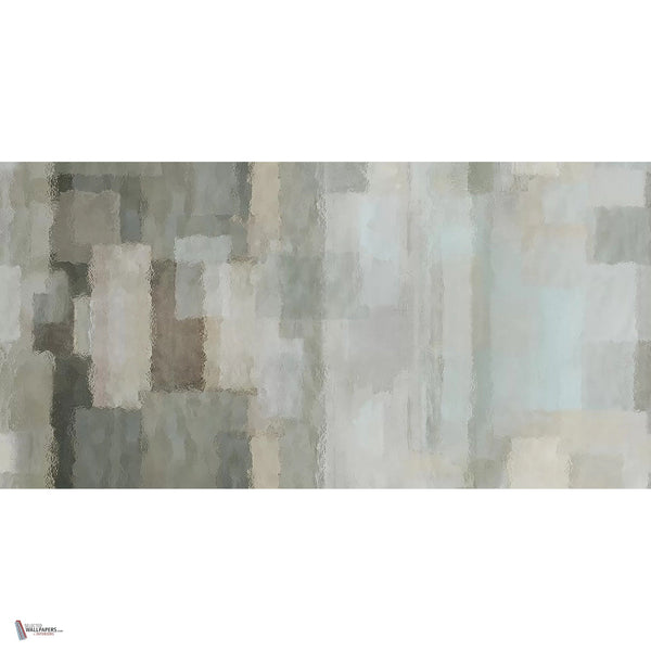 Urban Blur behang in Sage van Tecnografica — volledig ontwerp
