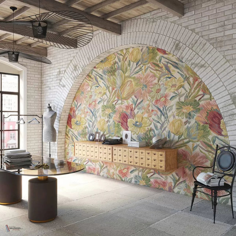Weft Garden behang van Tecnografica — interieur