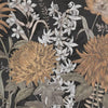 Wildflowers wallpaper in Black by Tecnografica — colour swatch