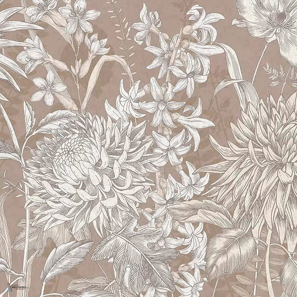 Wildflowers wallpaper in Copper by Tecnografica — colour swatch