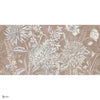 Wildflowers wallpaper in Copper by Tecnografica — full design