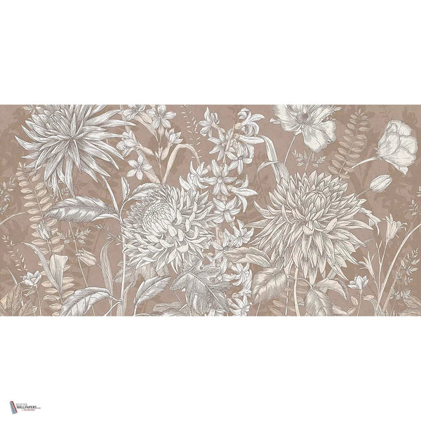 Wildflowers wallpaper in Copper by Tecnografica — full design