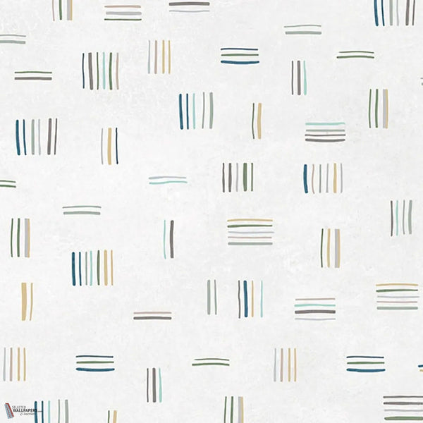 Zigo Zago wallpaper in Night by Tecnografica — colour swatch