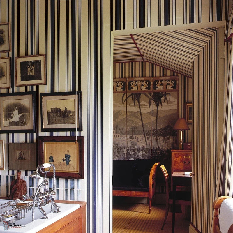 Tented Stripe Tapete von Farrow & Ball