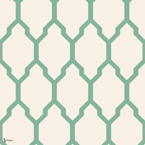 Tessella behang in Arsenic van Farrow & Ball