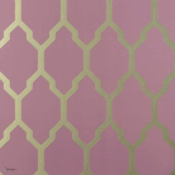 Tessella behang in Sulking Pink van Farrow & Ball