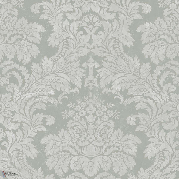 Damask wallpaper in Fiji Sands by Texam