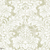 Damask wallpaper in Vanilla Custard by Texam
