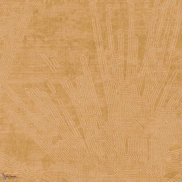 Flowers Tapete in Caramel von Texam