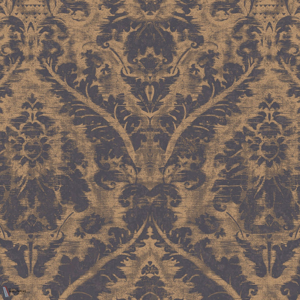 Fossil papier peint en Midnight de Texam
