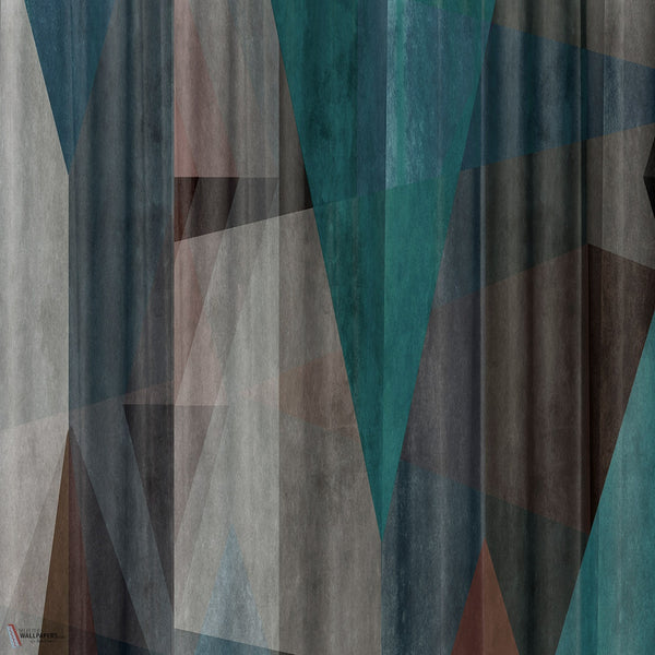 Interaction carta da parati in Multi Blue di Texam