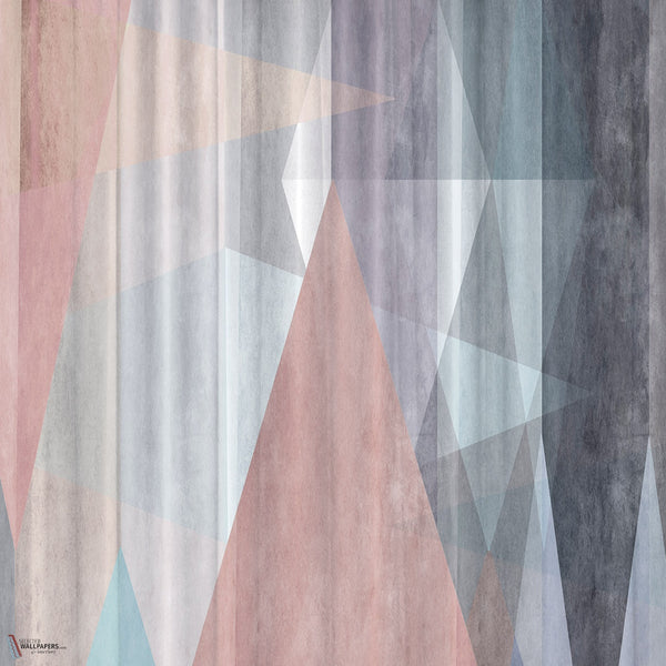 Interaction papel pintado en Multi Pink de Texam