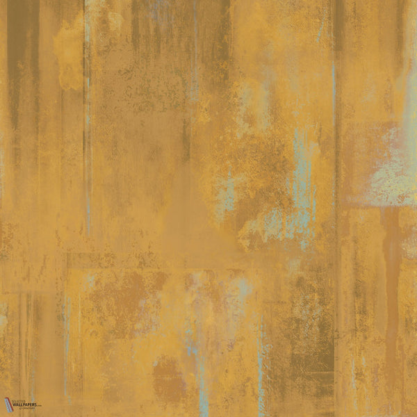 Rusted Tapete in Yellow von Texam