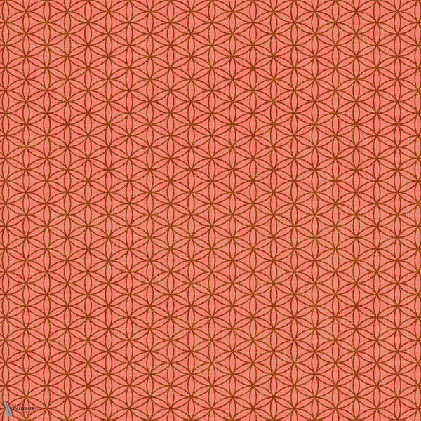 Seed of Life Tapete in Red Bindi von Texam