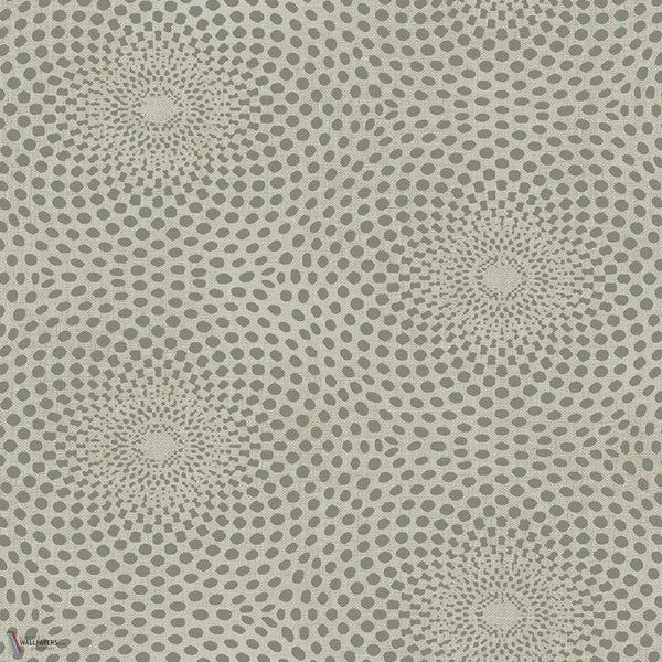 Sunflower Tapete in Armour Gray von Texam