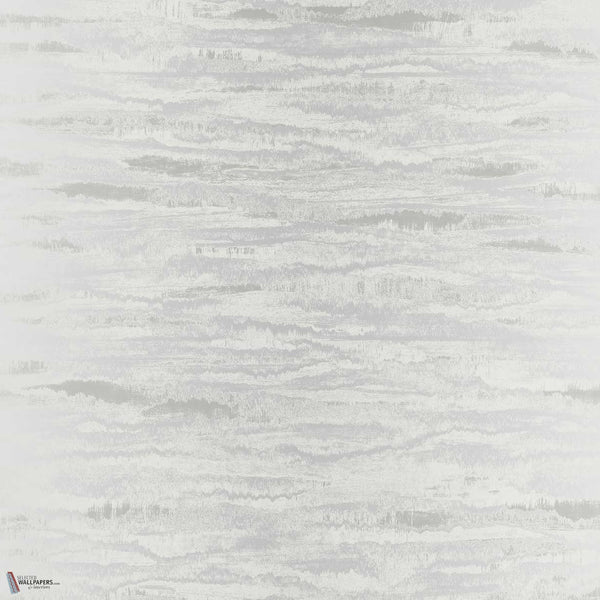 Waves papier peint en Grey de Texam