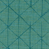 Lino behang in Turquoise van Texdecor