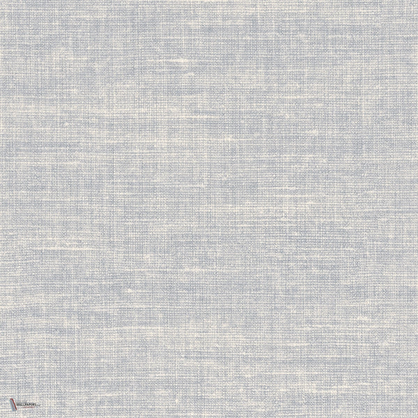 Lino behang in Bleu 1 van Texdecor