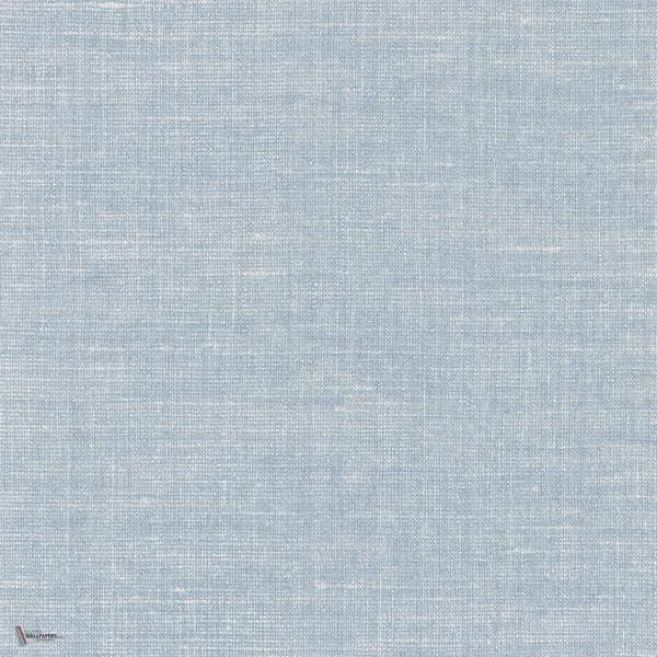 Lino behang in Bleu 3 van Texdecor