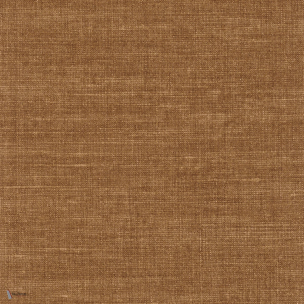 Lino behang in Marron van Texdecor