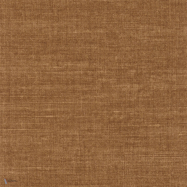Lino wallpaper in Marron by Texdecor