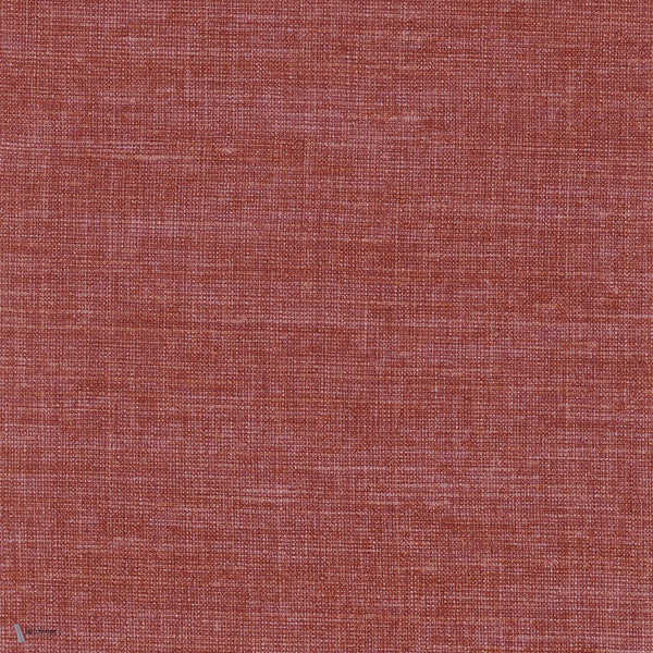 Lino behang in Rouge van Texdecor