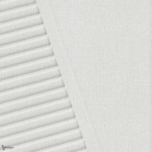 Vinacoustic Polyform Arcad wallpaper in Blanc by Texdecor