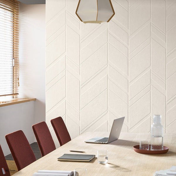 Vinacoustic Polyform Gallery behang van Texdecor interieur