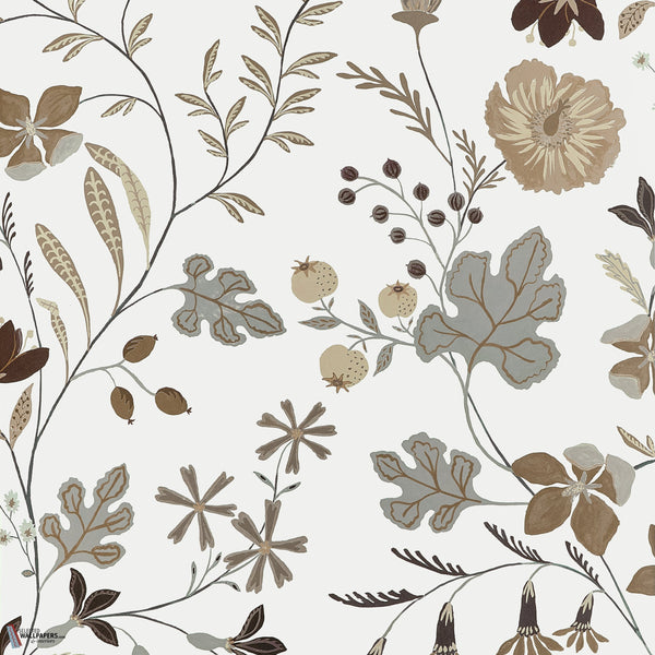 Bloom papier peint en Natural de Thibaut