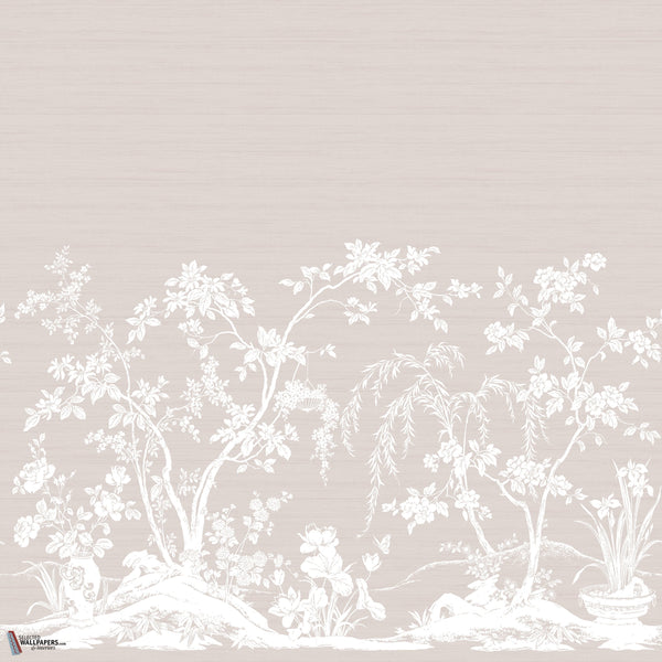 Chaumont Mural wallpaper in Beige by Thibaut
