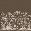 Chaumont Mural wallpaper in Brown and Beige by Thibaut