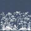 Chaumont Mural wallpaper in Navy by Thibaut