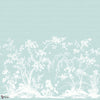 Chaumont Mural wallpaper in Spa Blue by Thibaut