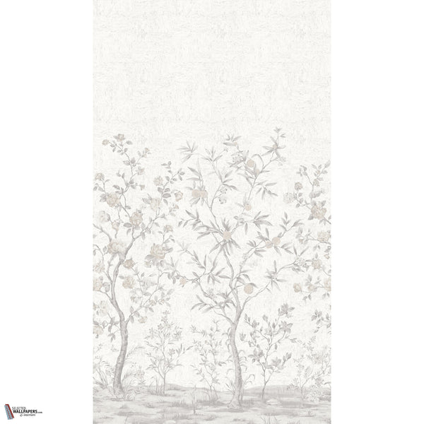Indira Mural Tapete in Grey von Thibaut