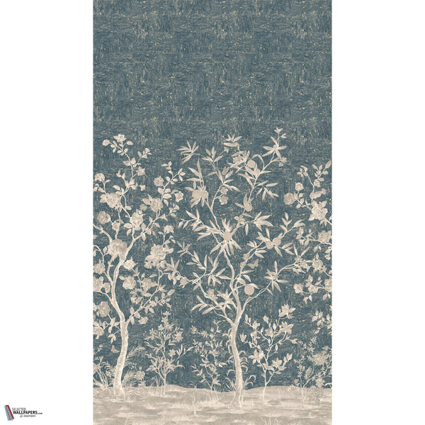 Indira Mural Tapete in Mineral von Thibaut