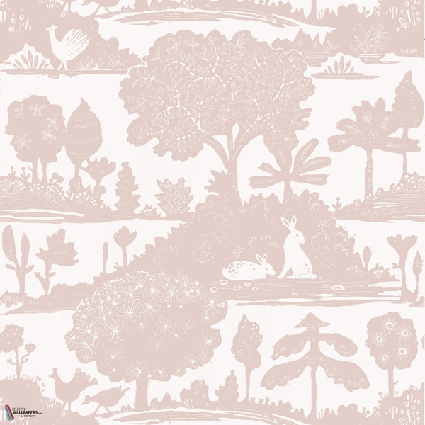 La Forêt carta da parati in Blush di Thibaut