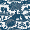 La Forêt carta da parati in Navy di Thibaut