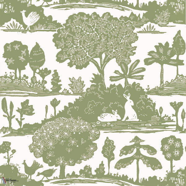 La Forêt carta da parati in Sage di Thibaut