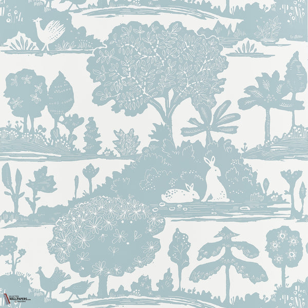 La Forêt carta da parati in Spa Blue di Thibaut
