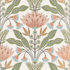 Lotus carta da parati in Apricot di Thibaut
