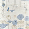 Malea papier peint en Blue and Beige de Thibaut