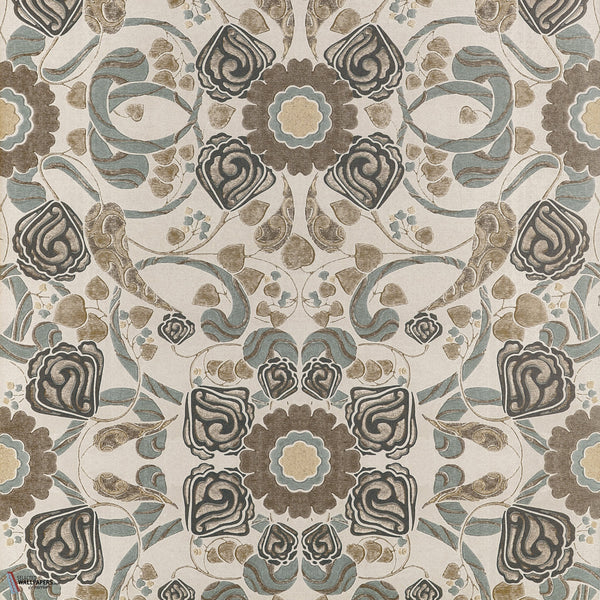Margaux papier peint en Brown de Thibaut